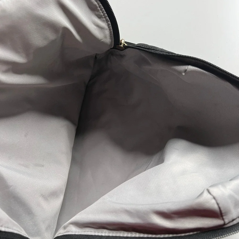 Tumi Just In Case Backpack Black Nylon‎ Gold Hardware Travel Packable Bag